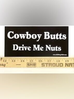 COWBOY BUTTS DRIVE ME NUTS MAGNET